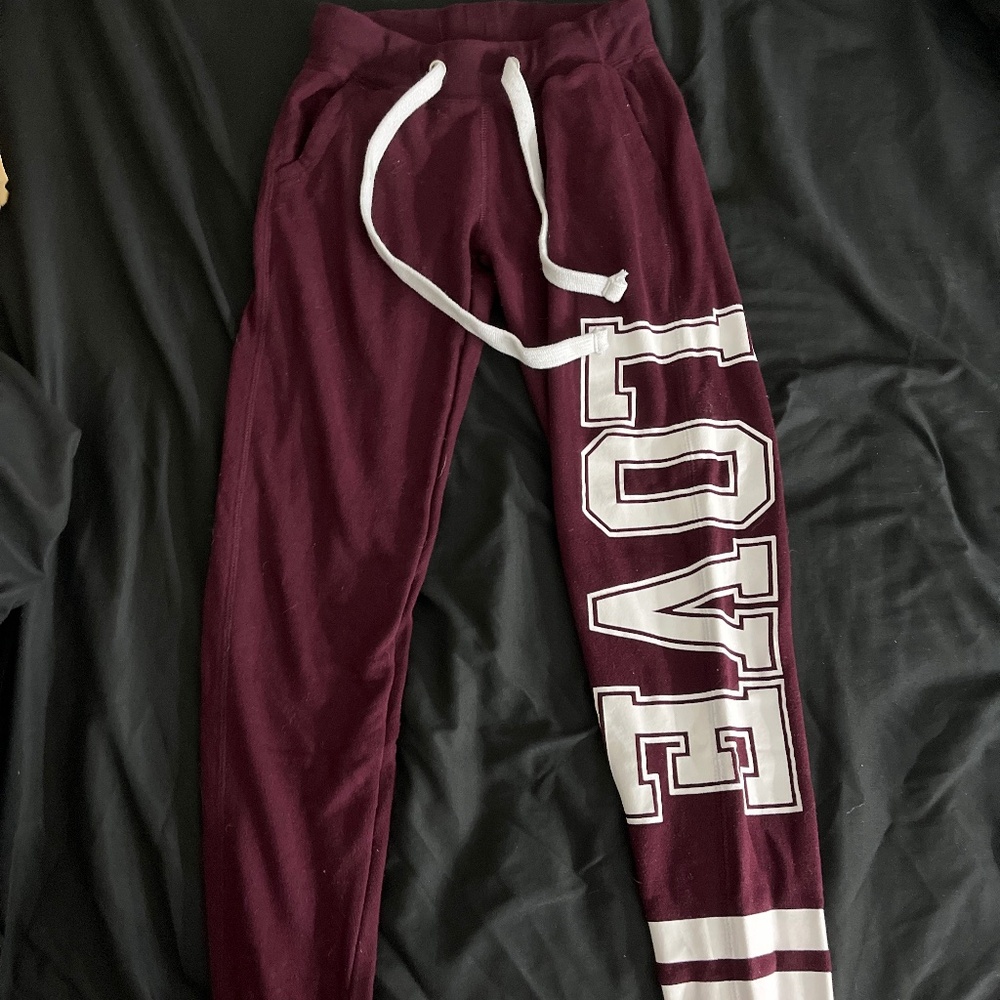 Pink sweatpants